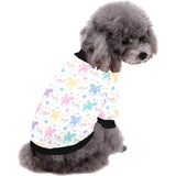 colorful unicorn rainbow heart pattern All Over Print Pet Dog Round Neck Fuzzy Shirt