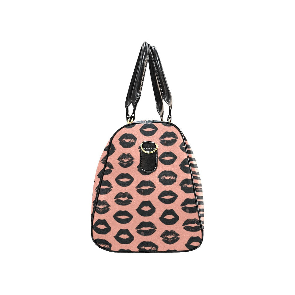 Lips Pattern Print Design 02 Travel Bag