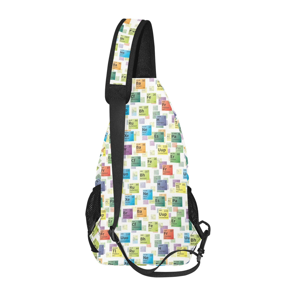 Chemistry Periodic Table Pattern Print Design 05 All Over Print Chest Bag