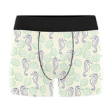 Seahorse shell pattern Men's All Over Print Boxer Briefs Men's Underwear