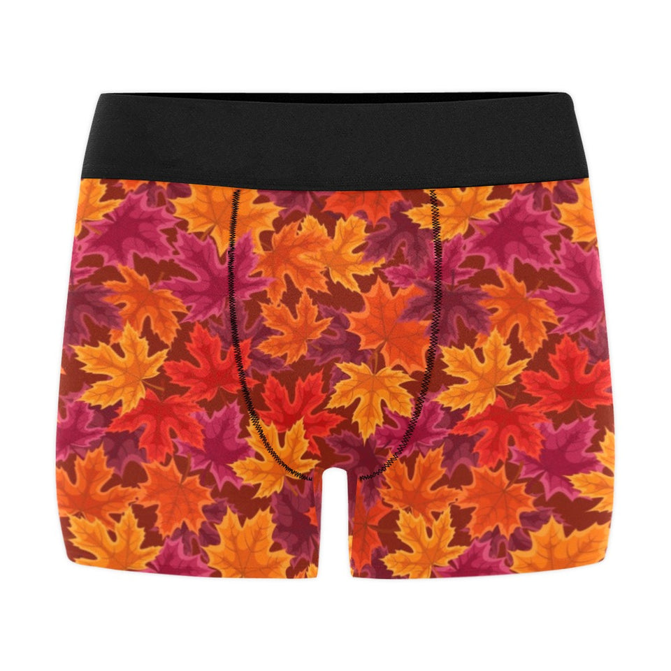 Autumn maple leaf pattern Men's All Over Print Boxer Briefs Men's Underwear