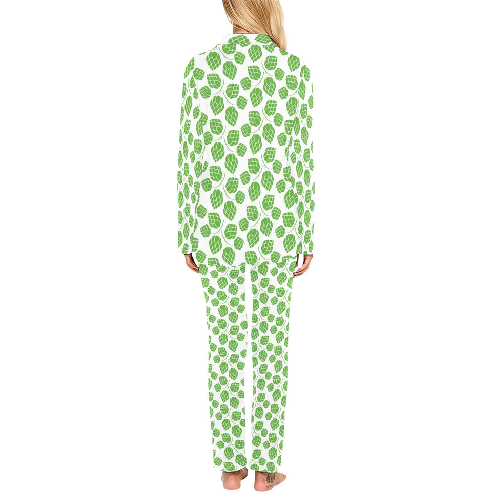 Hop pattern background Women's Long Pajama Set