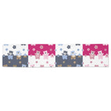 Teddy Bear Pattern Print Design 03 Table Runner