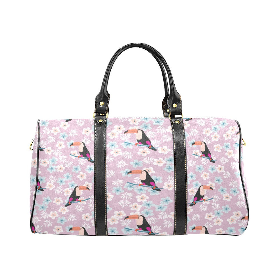 Beautiful toucan flower leaves Travel Bag
