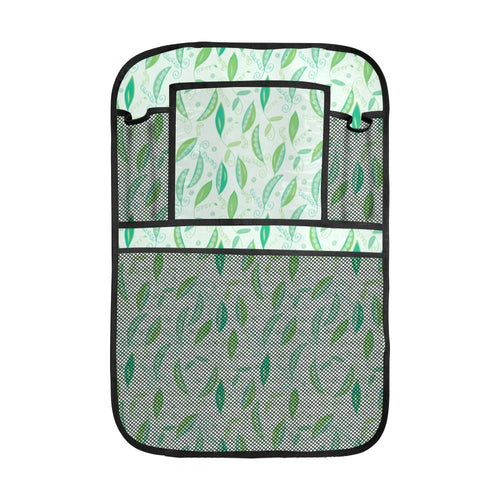 Green Peas Pattern Print Design 01 Car Seat Back Organizer