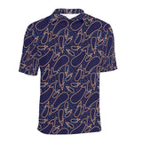 Eggplant Pattern Print Design 04 Men's All Over Print Polo Shirt