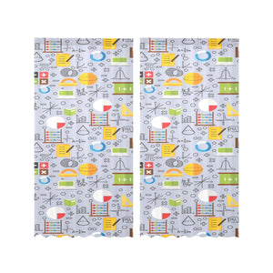 Math Pattern Print Design 04 Gauze Curtain