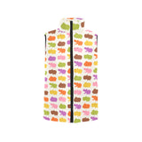 Hippopotamus Pattern Print Design 01 Men's Padded Vest