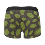 Hop pattern black background Men's All Over Print Boxer Briefs Men's Underwear