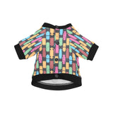 Skate Board Pattern Print Design 02 All Over Print Pet Dog Round Neck Fuzzy Shirt