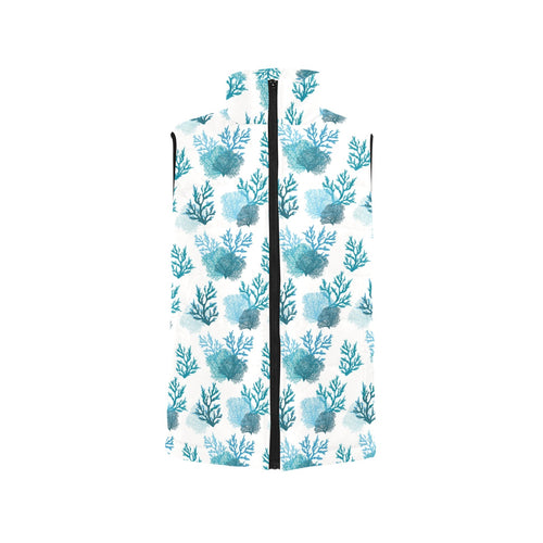 Coral Reef Pattern Print Design 04 Men's Padded Vest