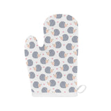 Hedgehog Pattern Print Design 04 Heat Resistant Oven Mitts
