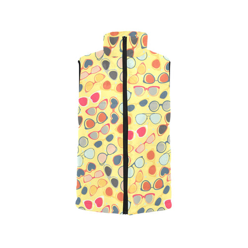 Sun Glasses Pattern Print Design 05 Men's Padded Vest