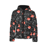 fox sleeping fox pattern Kids' Boys' Girls' Padded Hooded Jacket