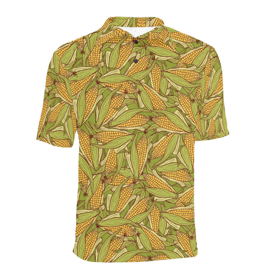 Corn Pattern Print Design 01 Men's All Over Print Polo Shirt