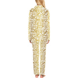 Rose Pattern Print Design 05 Women's Long Pajama Set