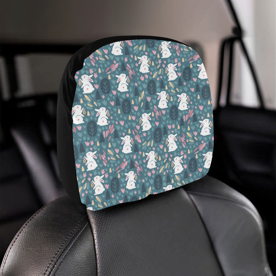 Cute rabbit pattern Car Headrest Cover