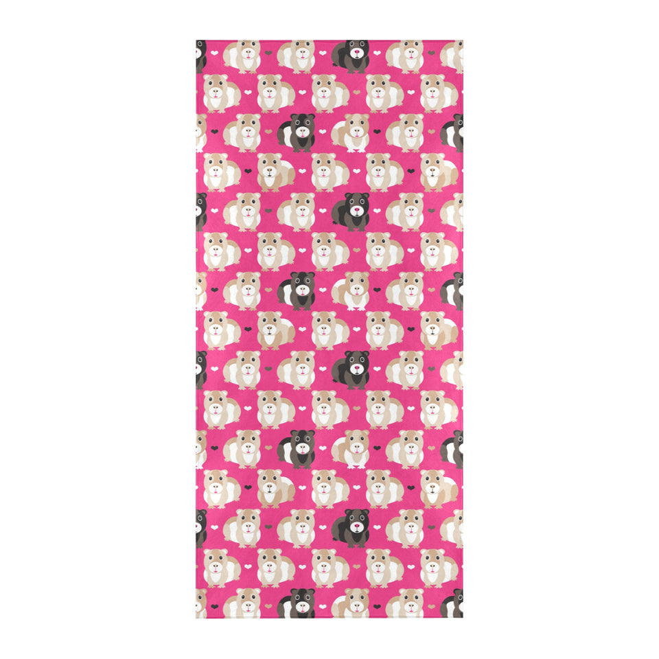 Guinea Pig Pattern Print Design 01 Beach Towel