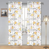 Greyhound Pattern Print Design 03 Gauze Curtain