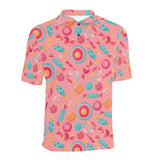 Colorful candy pattern Men's All Over Print Polo Shirt