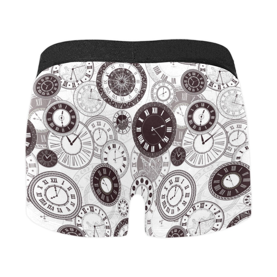 Classic vintage clock pattern Men's All Over Print Boxer Briefs Men's Underwear