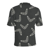 Hand drawn boomerang Australian aboriginal ornamen Men's All Over Print Polo Shirt