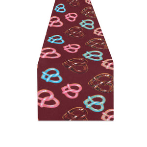 Pretzels Pattern Print Design 05 Table Runner