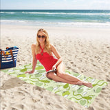 Cute frog dragonfly pattern Beach Towel