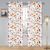 Canada Pattern Print Design 03 Gauze Curtain