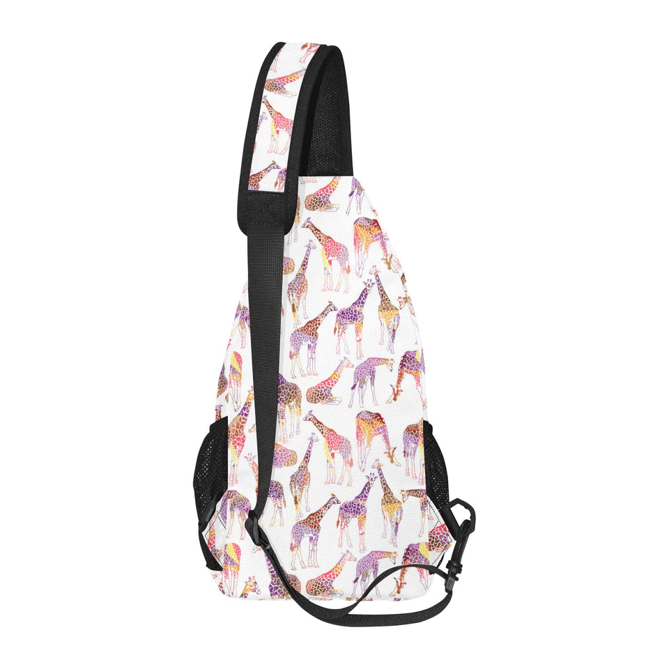 Giraffe Pattern Print Design 02 All Over Print Chest Bag