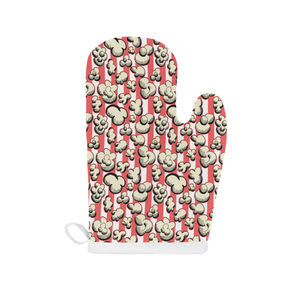 Popcorn Pattern Print Design 05 Heat Resistant Oven Mitts