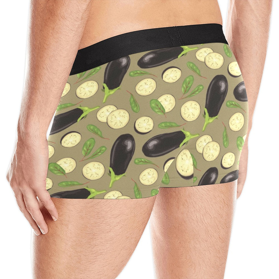 Eggplant Pattern Print Design 02 Men's All Over Print Boxer Briefs Men's Underwear