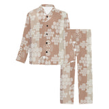 Beautiful hexagon japanese pattern Men's Long Pajama Set