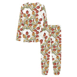 Red tulips and daffodils pattern Women's All Over Print Pajama Set