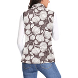 Garlic bulb dark background Women's Padded Vest