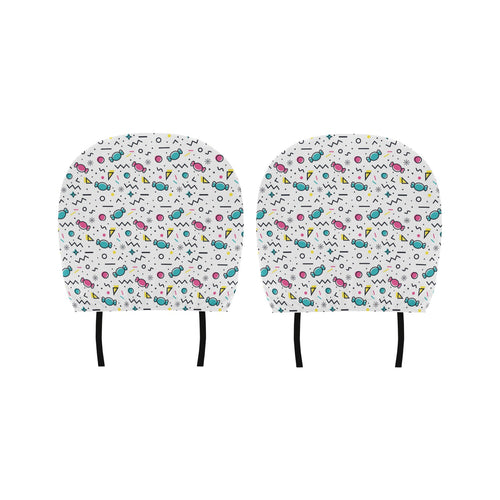 Candy design pattern Car Headrest Cover