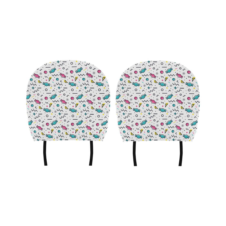 Candy design pattern Car Headrest Cover
