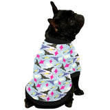 Stingray Pattern Print Design 01 All Over Print Pet Dog Round Neck Fuzzy Shirt
