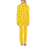 Sausage Pattern Print Design 01 Women's Long Pajama Set