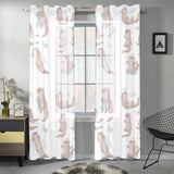 Cute sea otters pattern Gauze Curtain