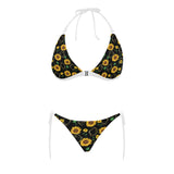 sunflower golden polygonal shapes Sexy Bikinis Two-Piece Swimsuits
