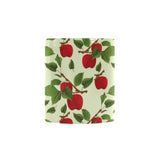 Red apples leaves pattern Morphing Mug Heat Changing Mug