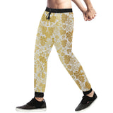 Gold grape pattern Unisex Casual Sweatpants