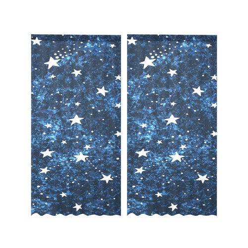 Night sky star pattern Gauze Curtain