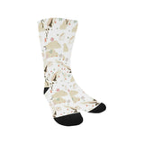 Beautiful Japanese cranes pattern Crew Socks