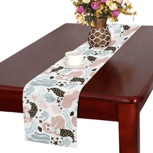 cute mermaid pattern Table Runner