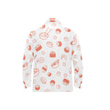 Sushi pattern Men's Long Sleeve Polo Shirt