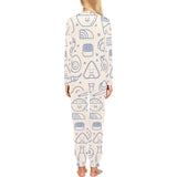 Cute sushi icon pattern Women's All Over Print Pajama Set