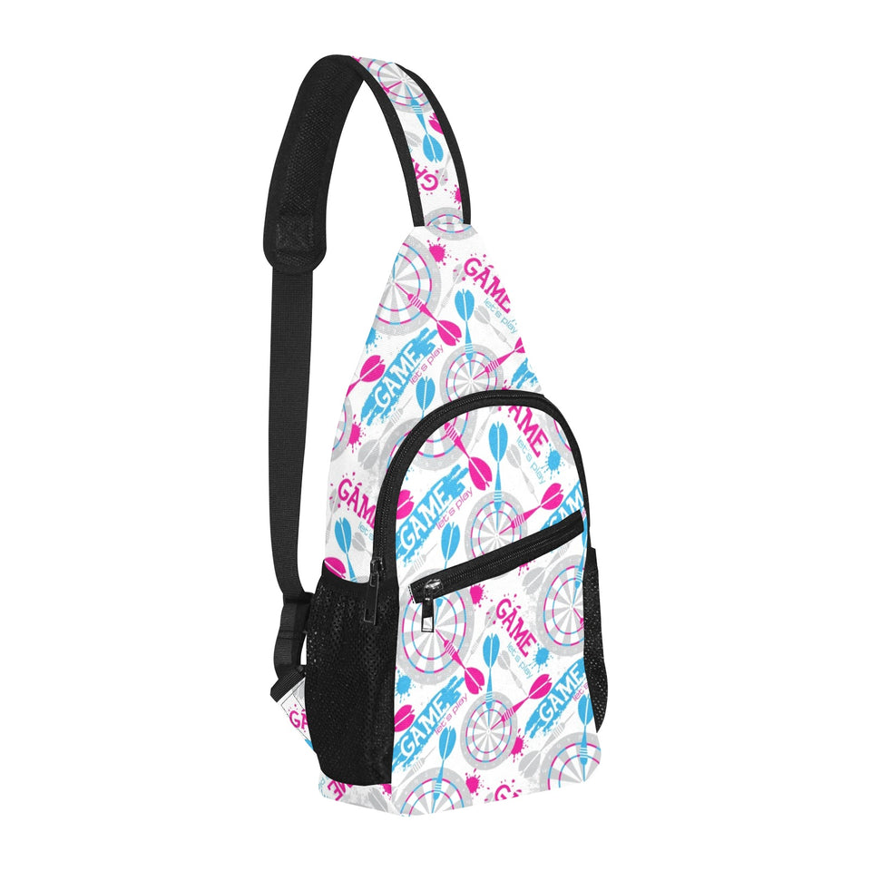 Darts Pattern Print Design 01 All Over Print Chest Bag
