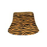 Bengal tigers skin print pattern background Unisex Bucket Hat